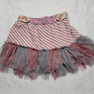 Matilda Jane Size 6 Used Skirt Elastic back waist small marks, Rooster waistband